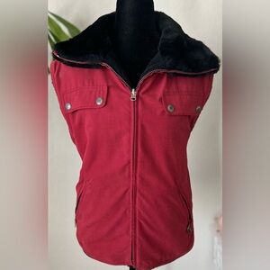 Nils Faux Fur Fall Winter Vest Jacket Size M